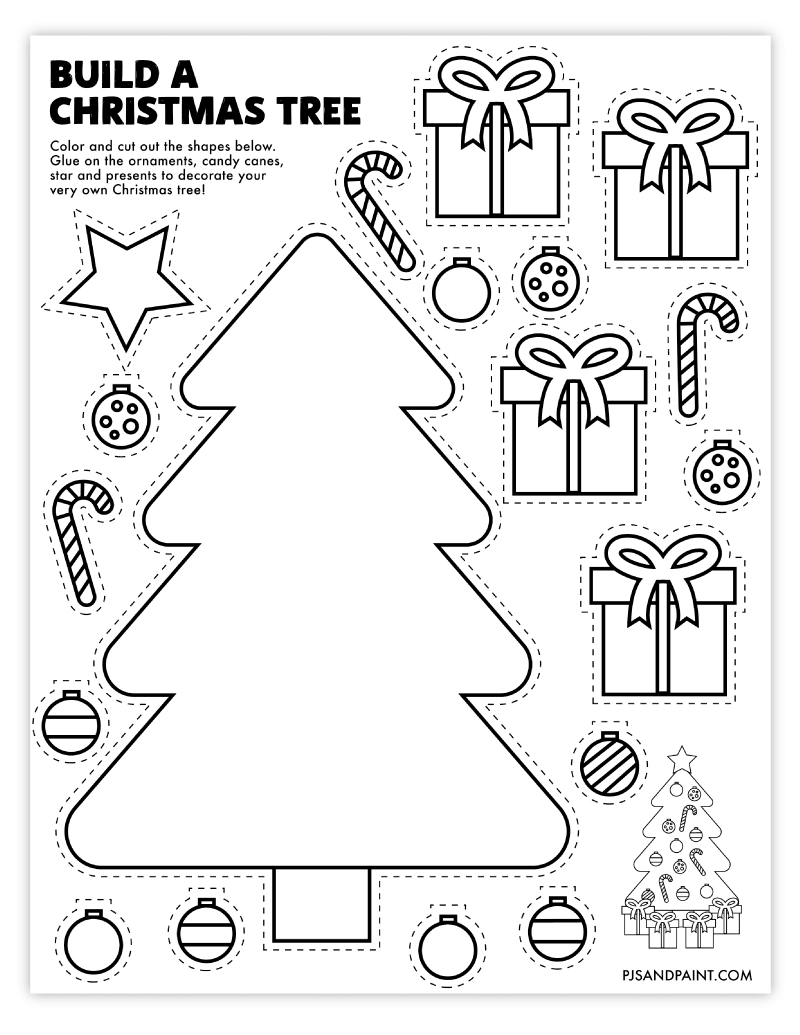 Christmas Tree Printable Worksheets