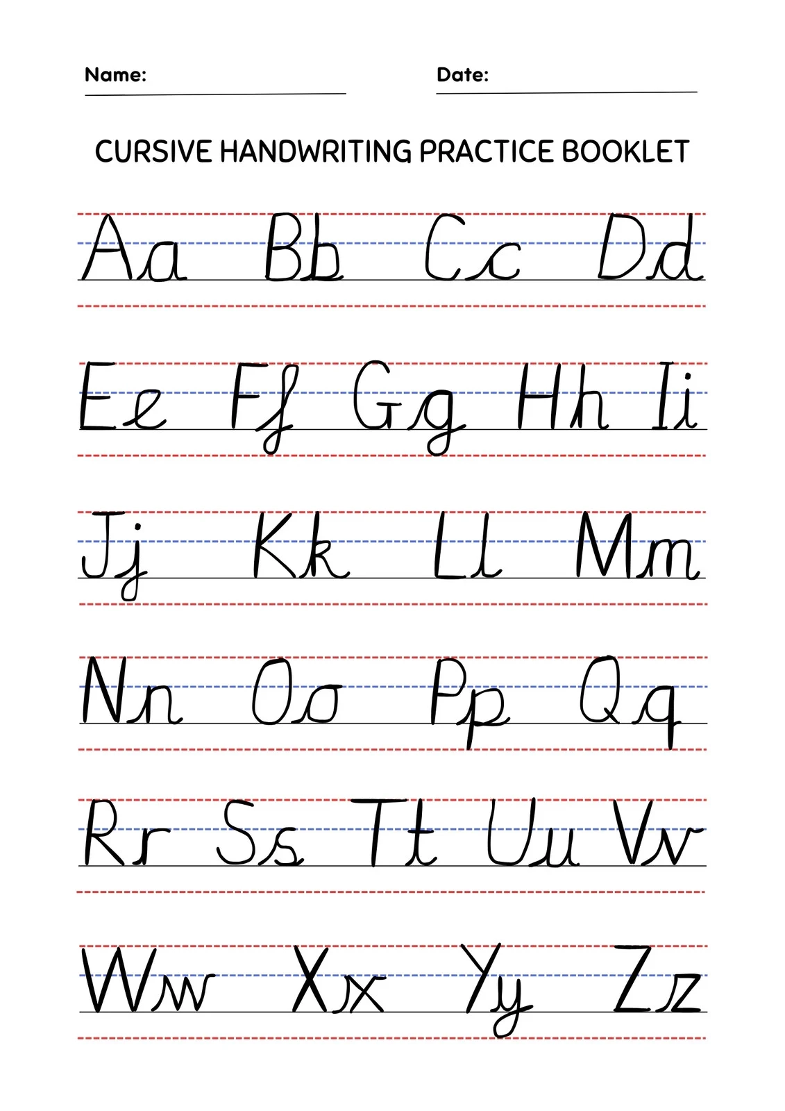 Free Printable Cursive Tracing Worksheets Free Printable Cursive Tracing Worksheets