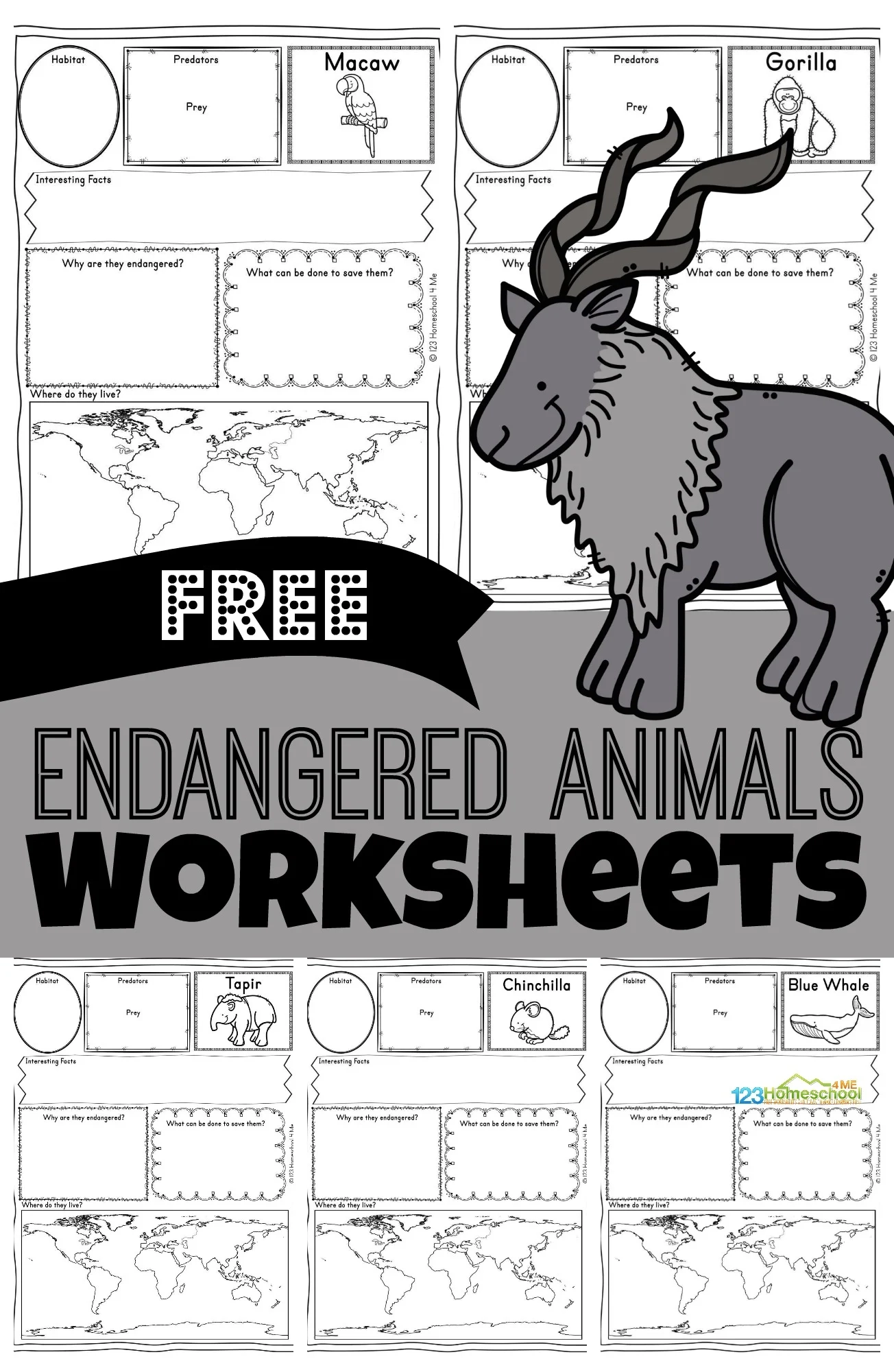 Endangered Animals Worksheets Preschool Endangered Animals Worksheets Preschool