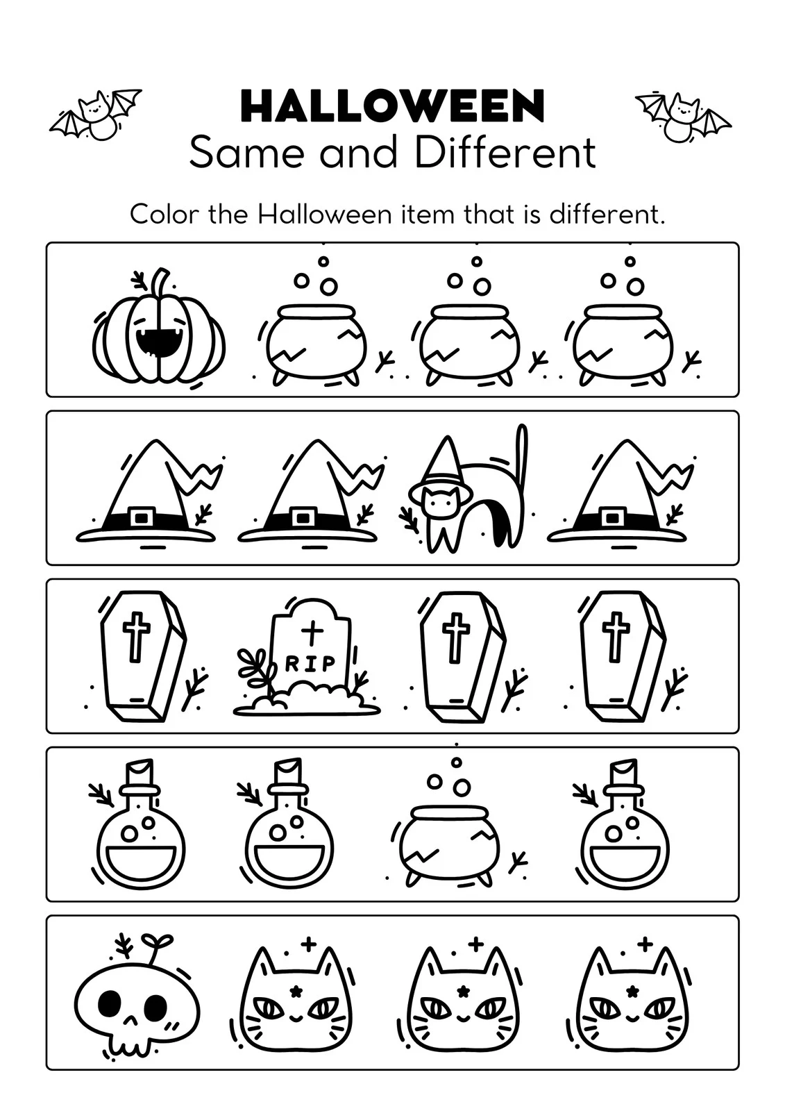 Free 2nd Grade Halloween Worksheets