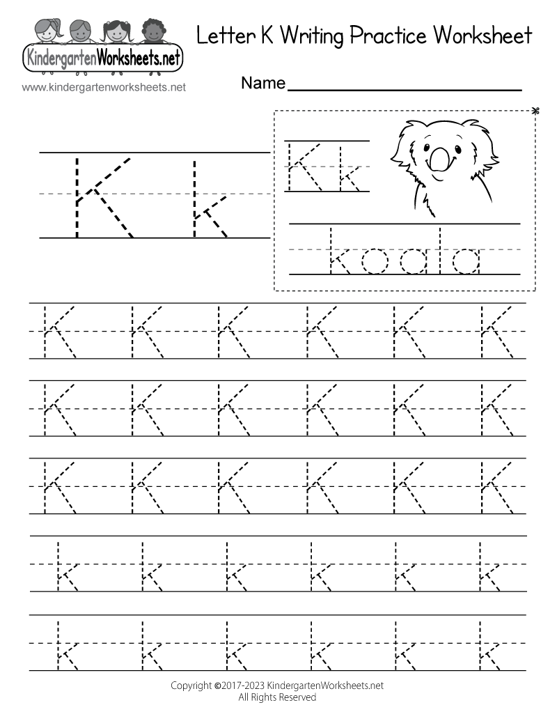 Letter-K-Writing-Practice-Worksheet-Printable Letter-K-Writing-Practice-Worksheet-Printable