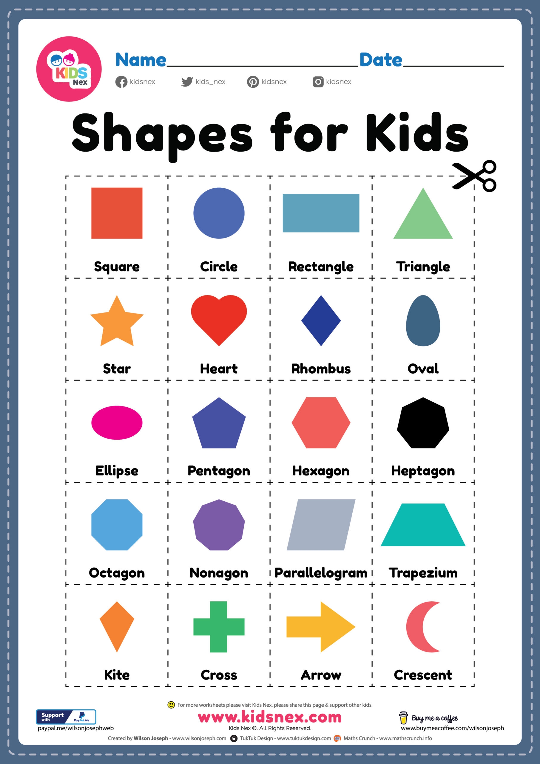 Preschool Shapes Printables