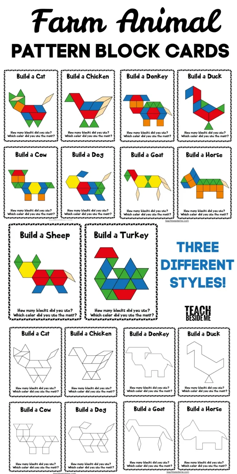Free Printable Tangram Puzzles Challenges For Kids