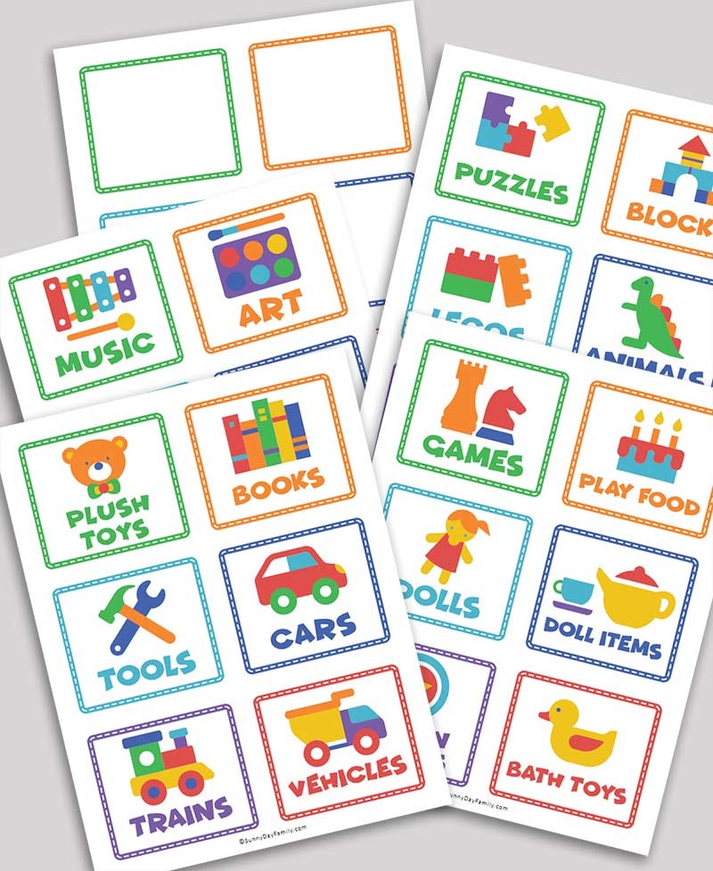 Bin Labels For Preschool Printable Free