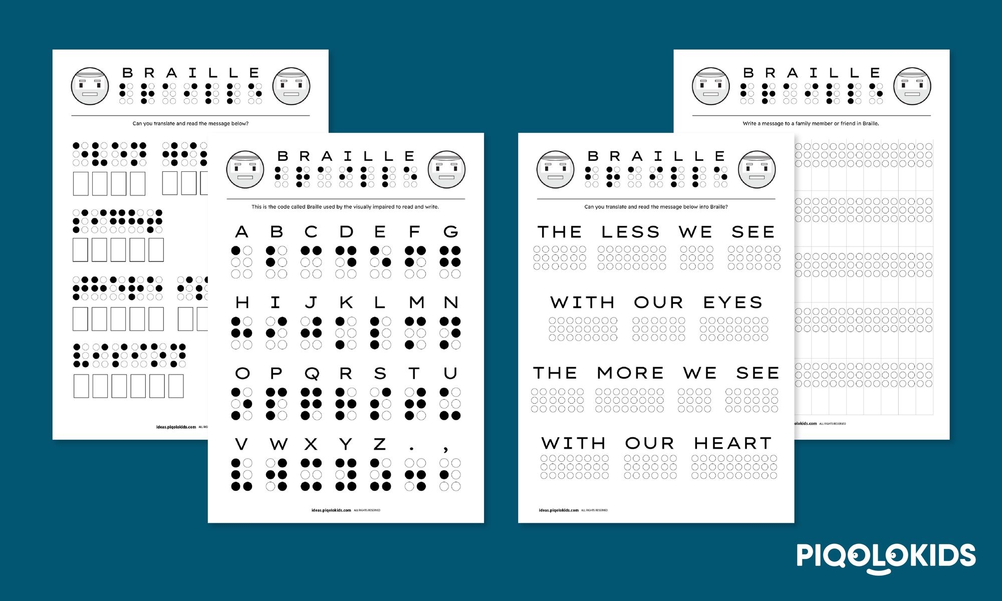 Free Printable Braille Worksheets Free Printable Braille Worksheets