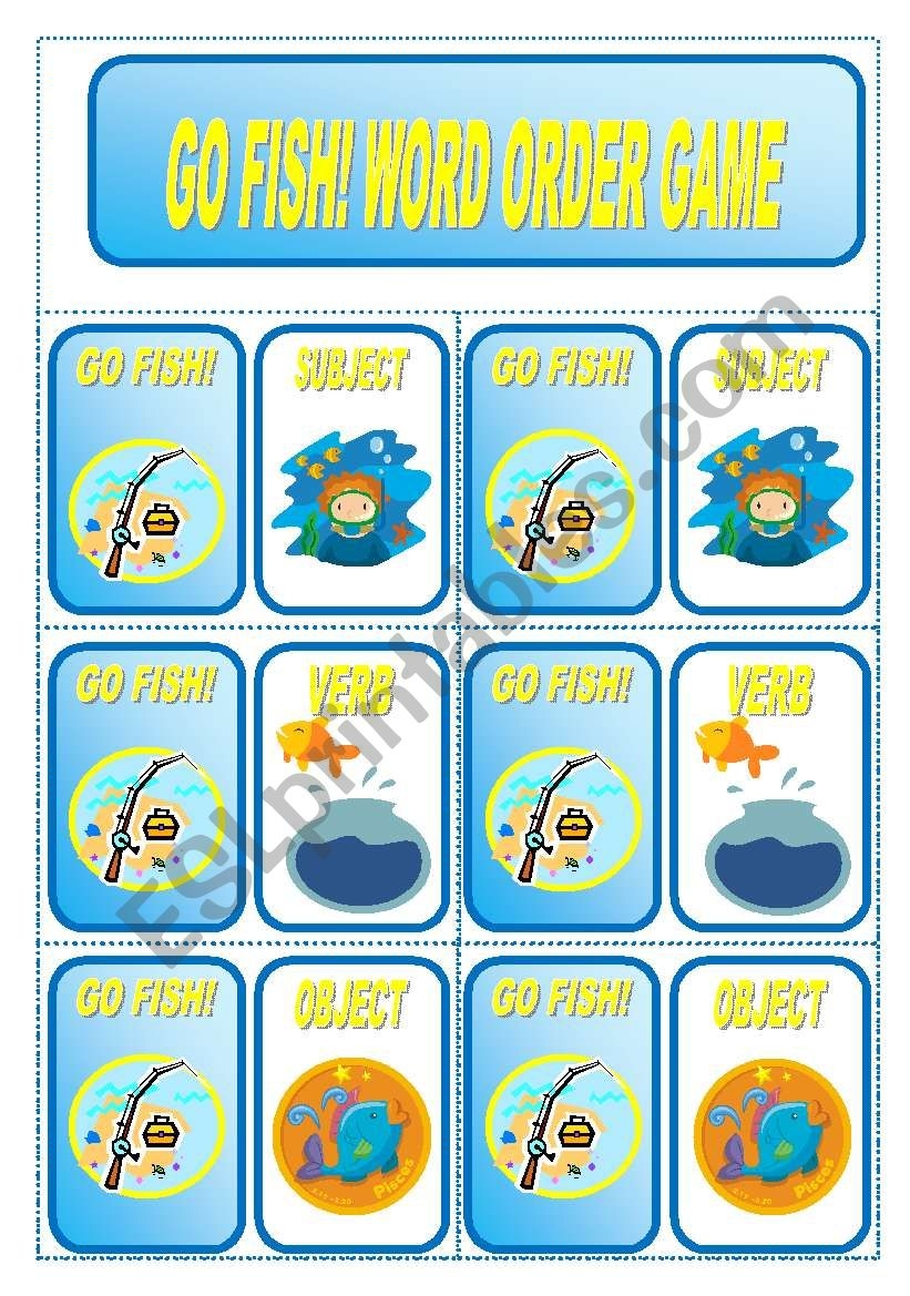 Go Fish Printable Worksheet