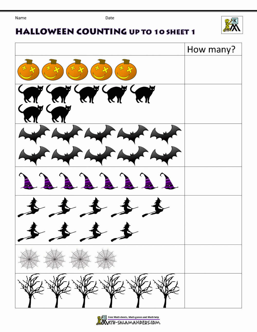 Free Printable Halloween Math Worksheets Kindergarten Free Printable Halloween Math Worksheets Kindergarten