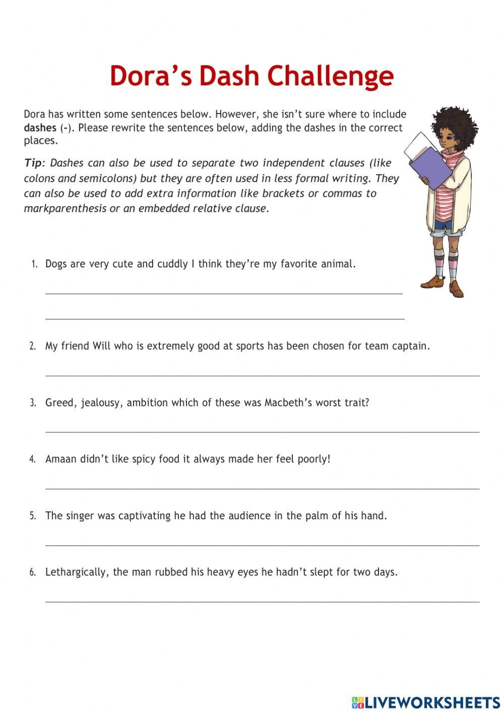 Printable Worksheets For Hyphens And Colons Printable Worksheets For Hyphens And Colons