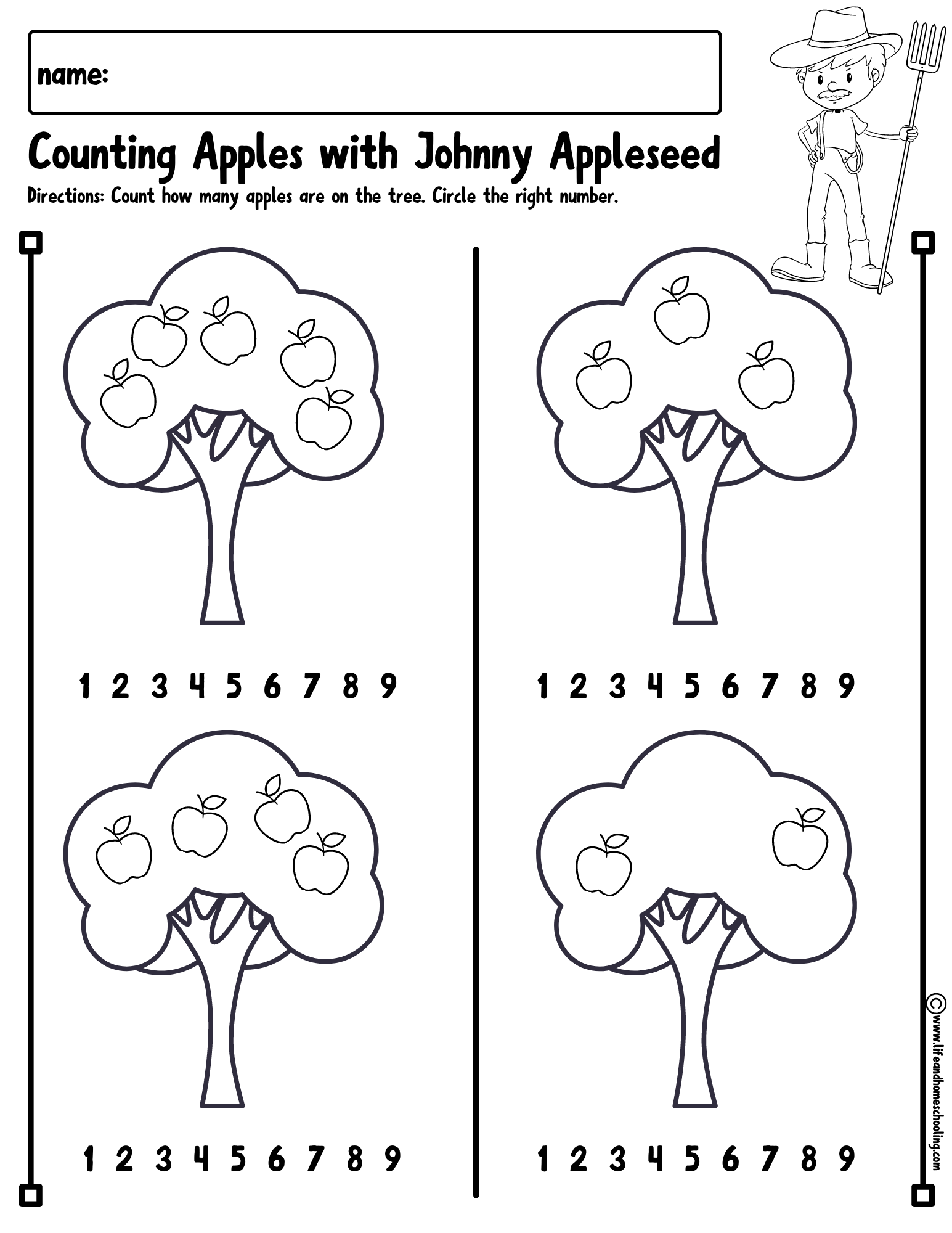 Johnny Appleseed Free Printable Worksheets Johnny Appleseed Free Printable Worksheets