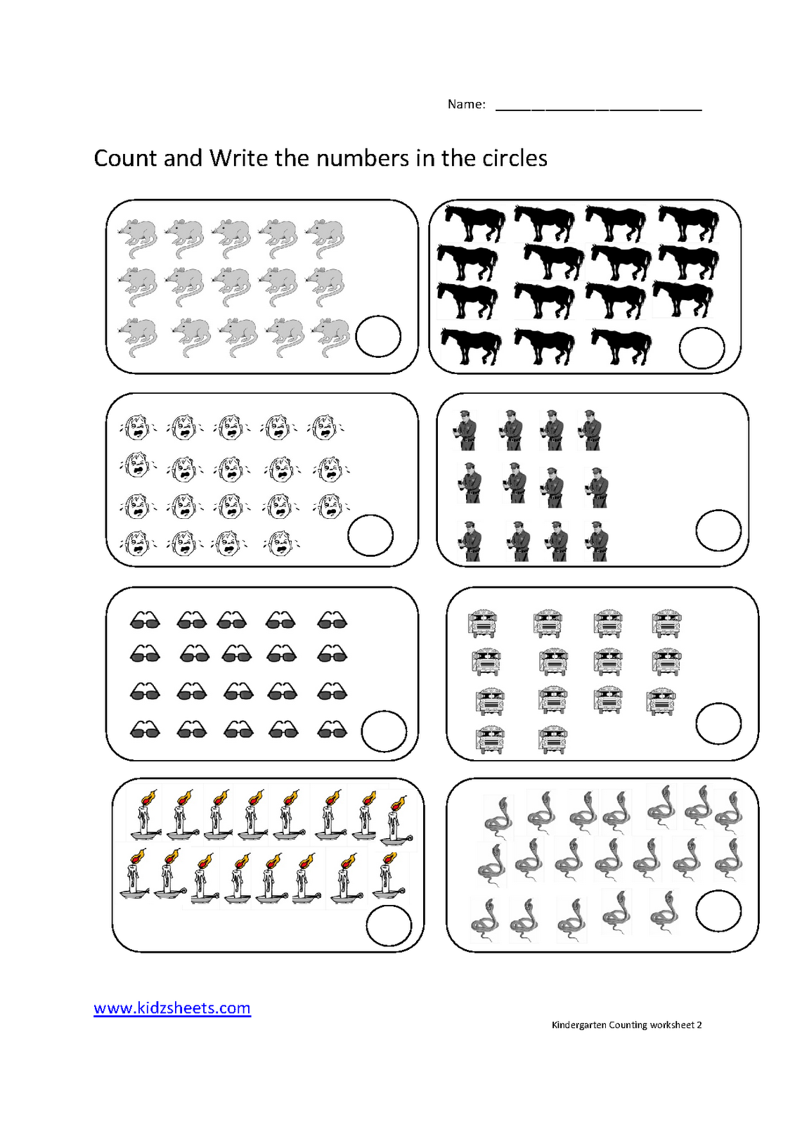 Counting Math Worksheet For Kindergarten Counting Math Worksheet For Kindergarten