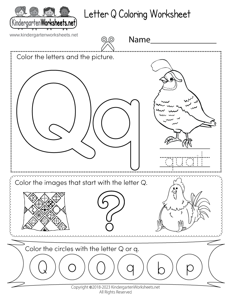 Letter Q Worksheet Preschool Letter Q Worksheet Preschool