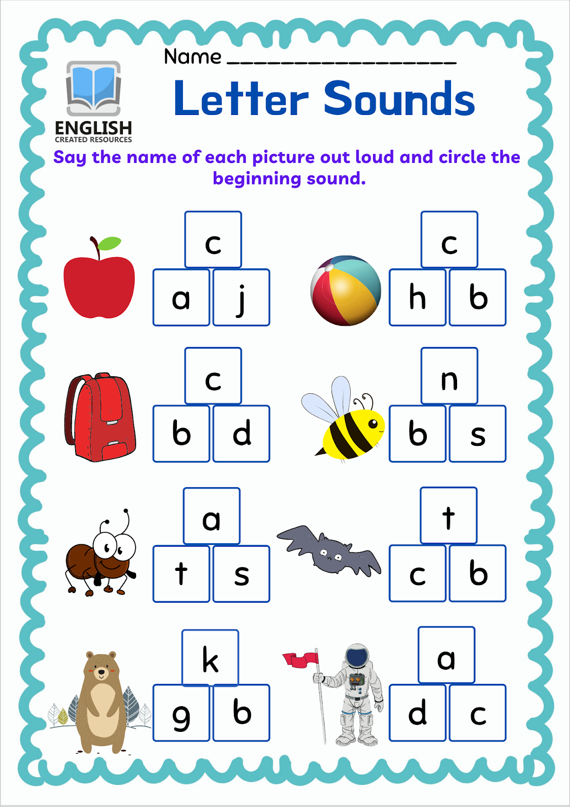 Alphabet And Sounds Worksheets Alphabet And Sounds Worksheets
