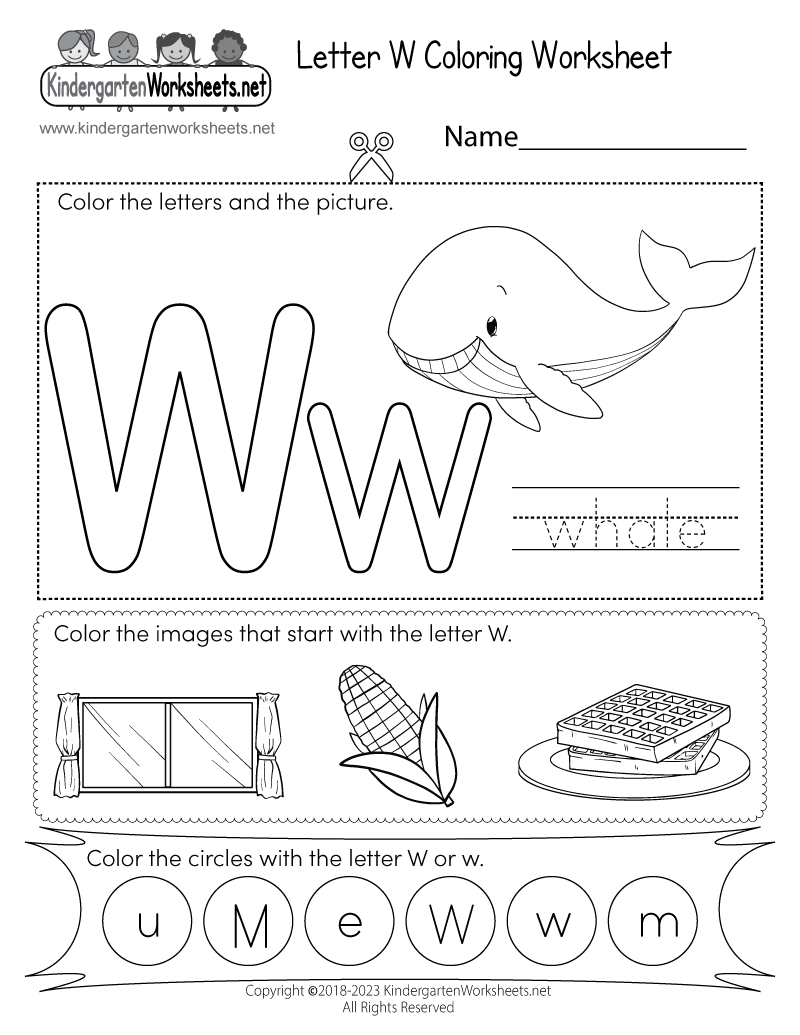 Preschool Worksheets Letter W Preschool Worksheets Letter W