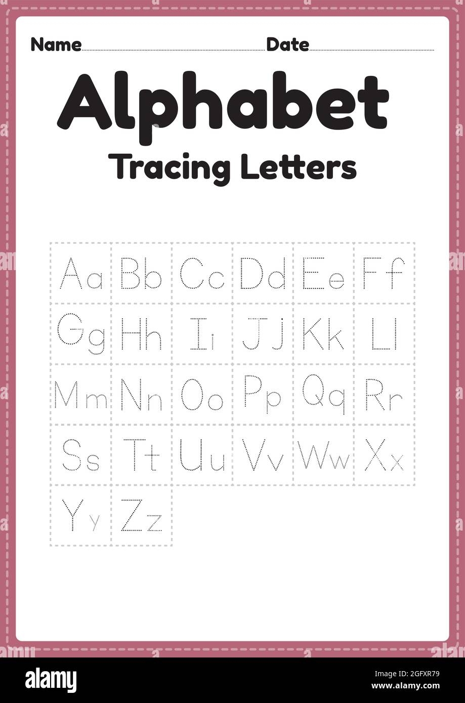 Printable Preschool Alphabet Letters Tracing Pages Printable Preschool Alphabet Letters Tracing Pages