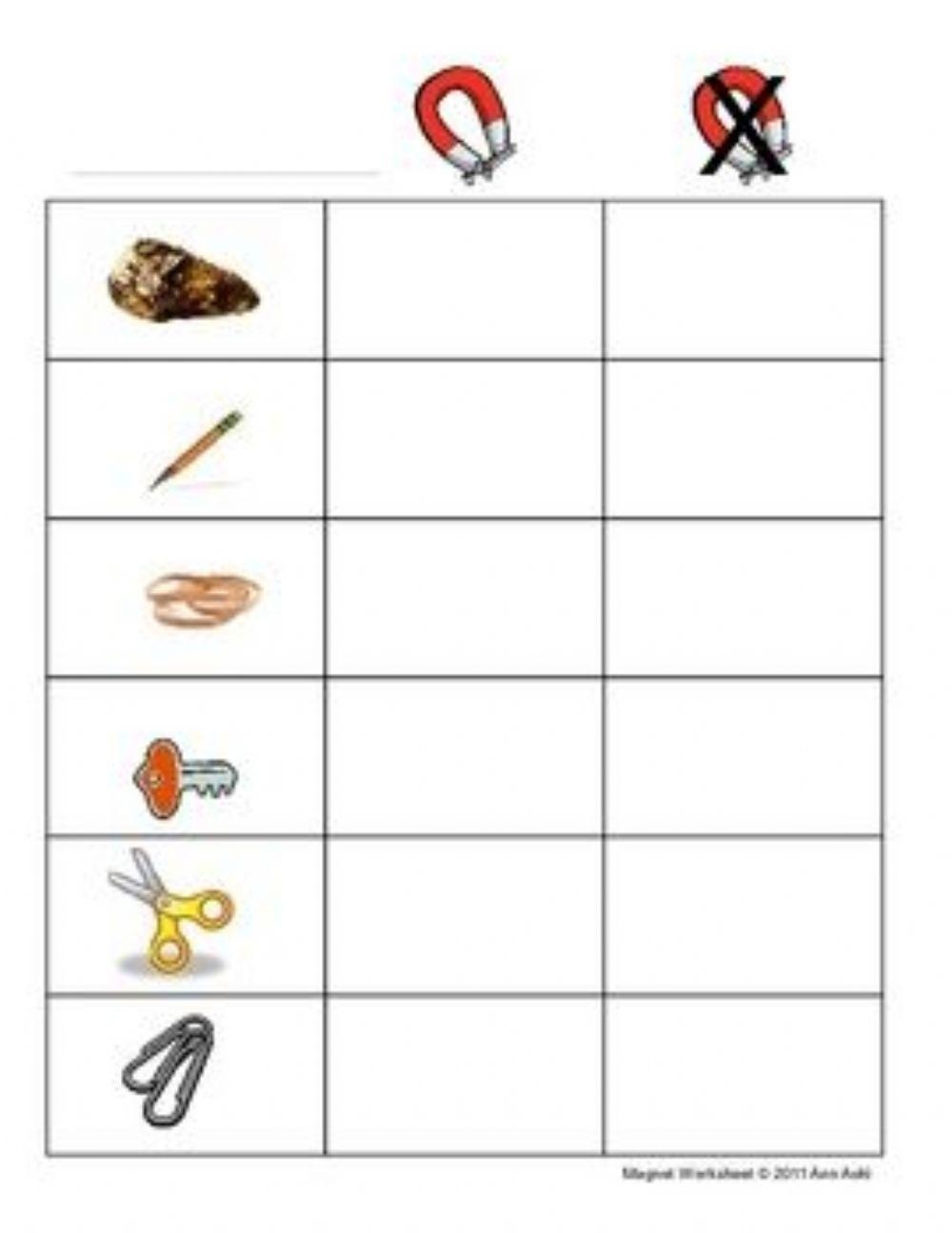 Magnet Worksheets For Kindergarten Free Magnet Worksheets For Kindergarten Free