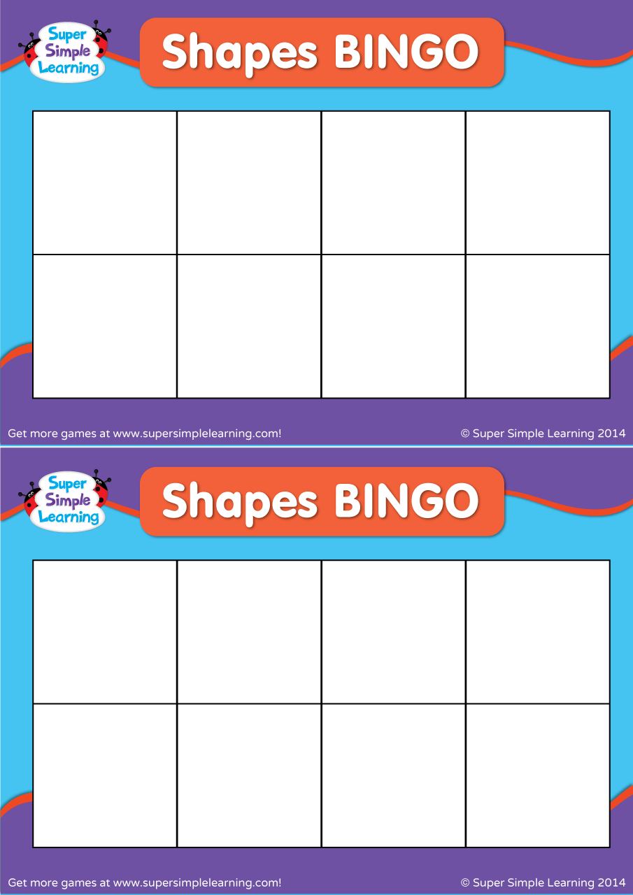 Preschool Shape Bingo Printable Preschool Shape Bingo Printable