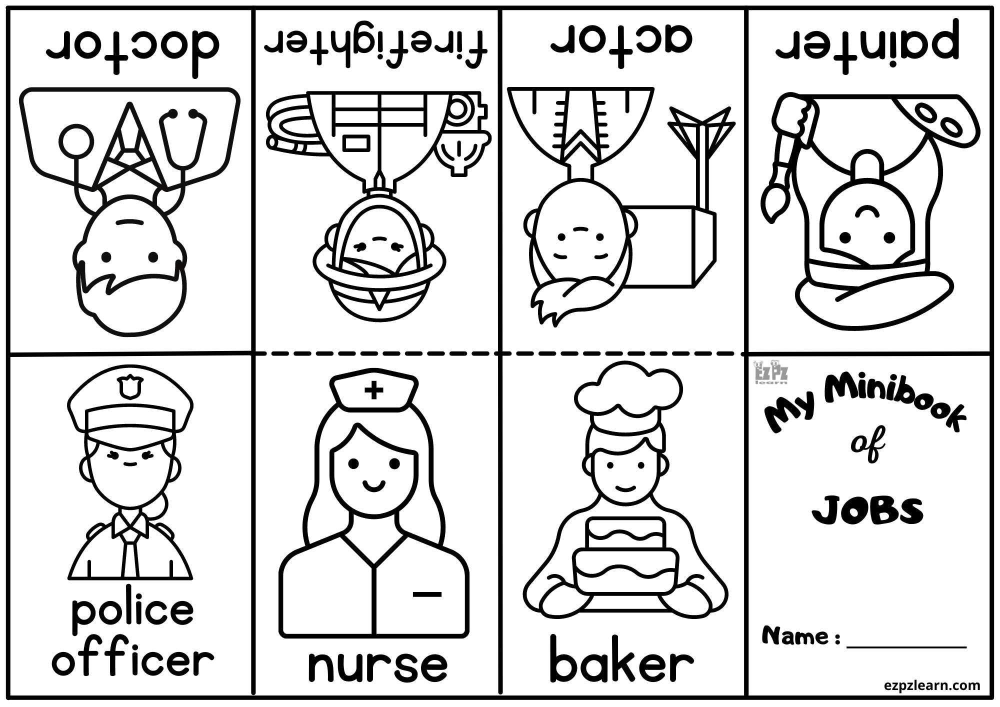 Preschool Jobs Worksheet For Kindergarten Preschool Jobs Worksheet For Kindergarten