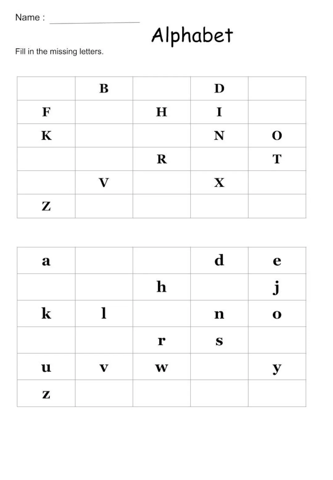 Alphabet Worksheet Printable For Adults Alphabet Worksheet Printable For Adults