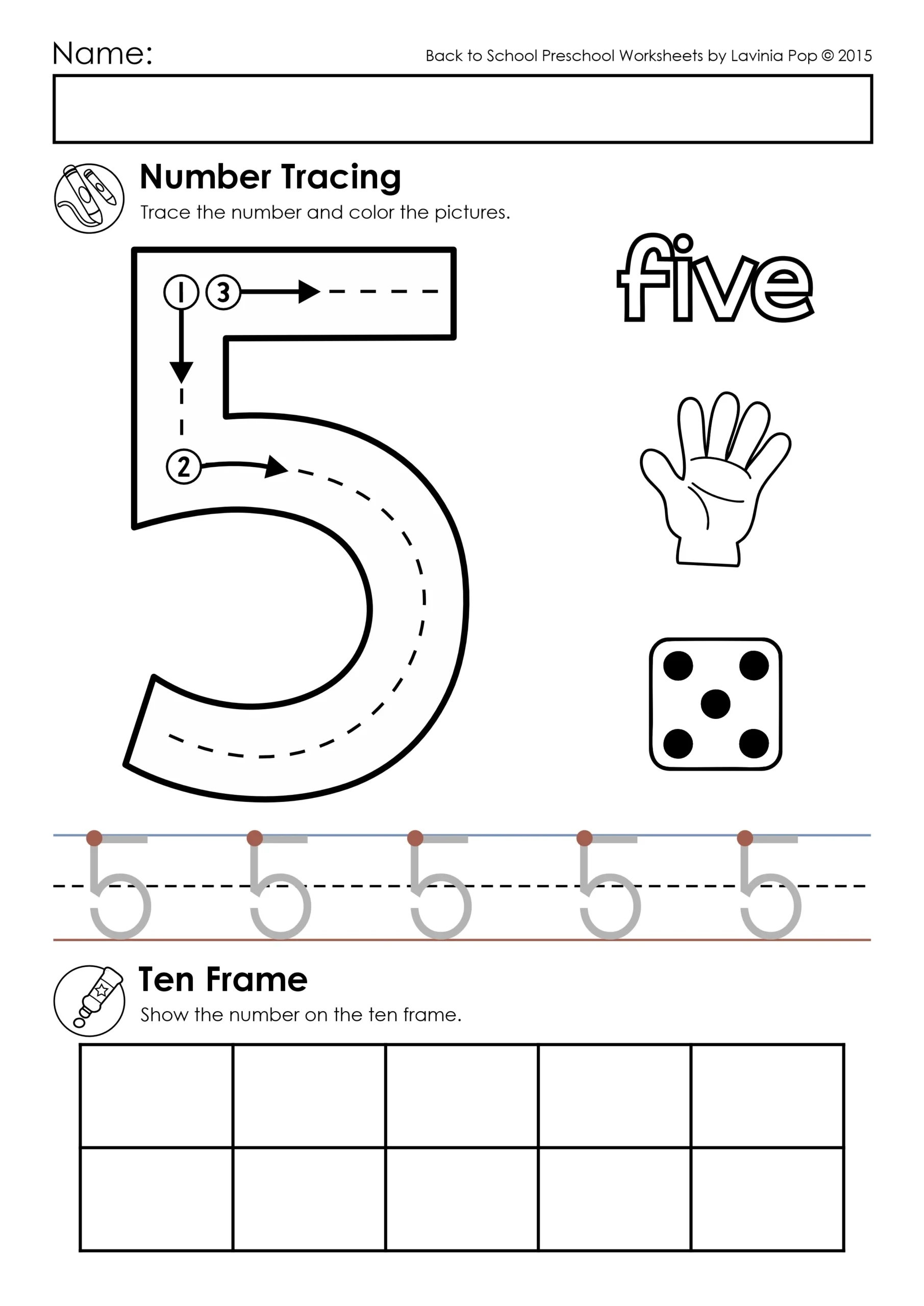 Tracing Worksheets For Preschool Numbers Tracing Worksheets For Preschool Numbers