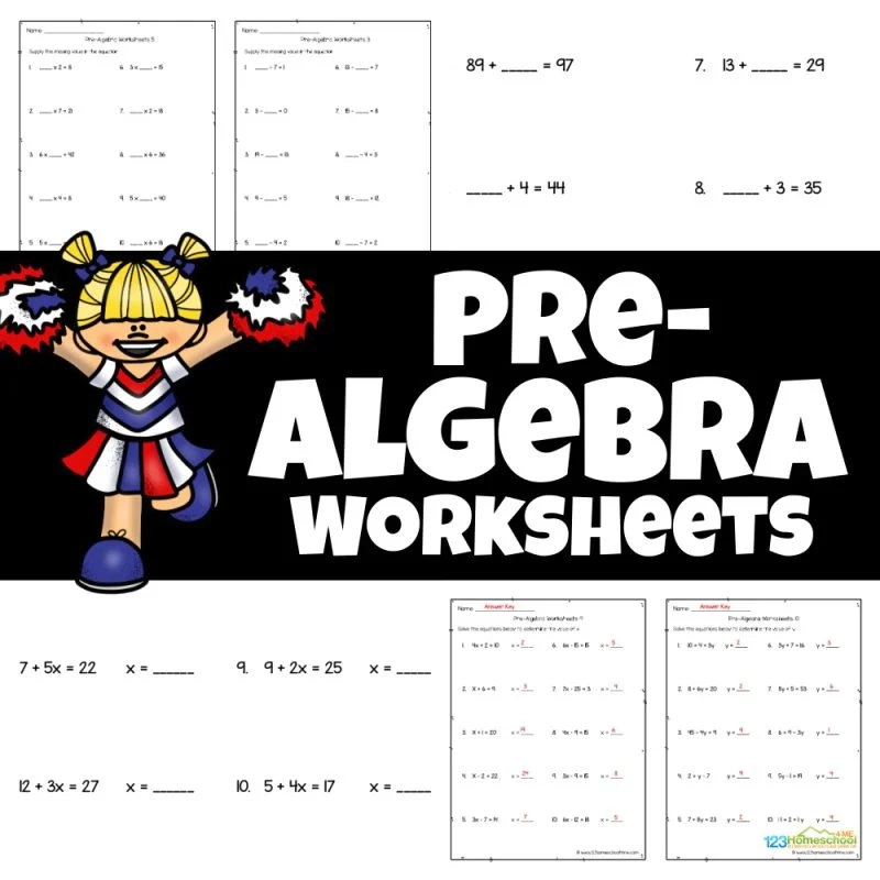 Pre Algebra Fun Printable Worksheets Pre Algebra Fun Printable Worksheets