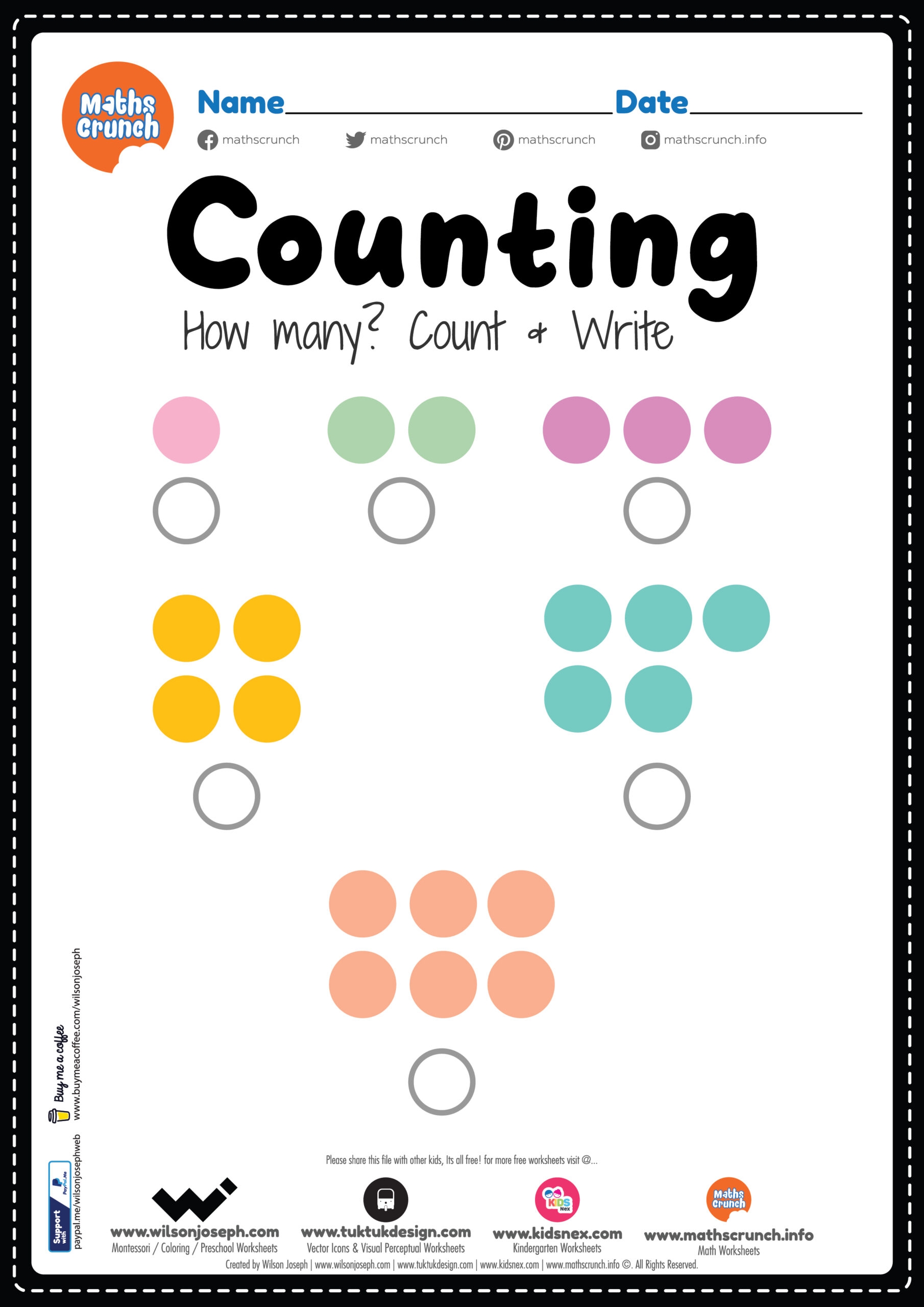 Montessori Worksheets For Preschoolers