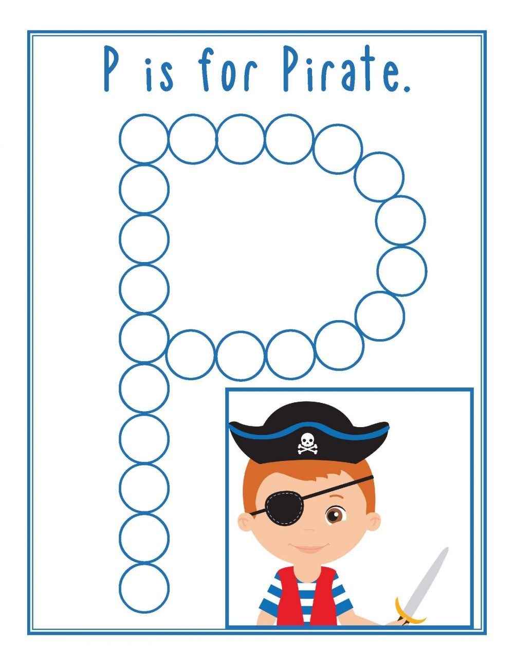 Preschool Pirate Theme Printables