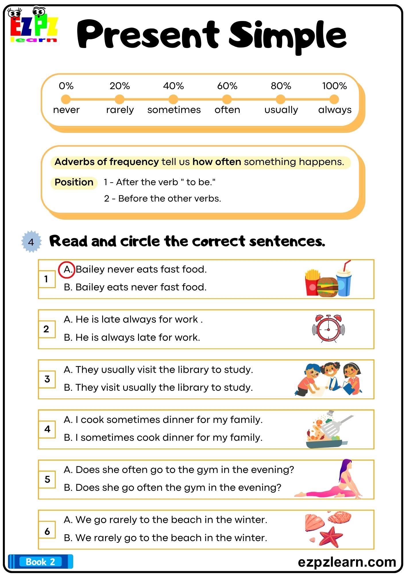 Printable Adverbs Of Frequency Worksheets Printable Adverbs Of Frequency Worksheets