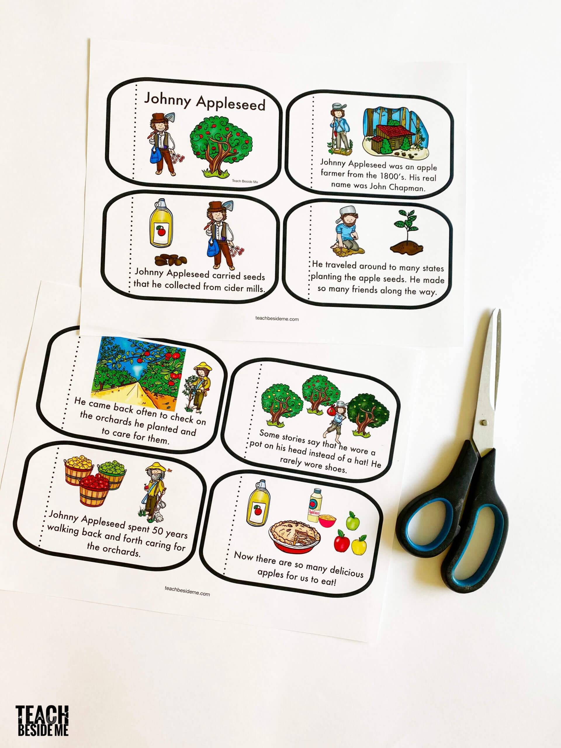 Johnny Appleseed Printable Story Preschool Johnny Appleseed Printable Story Preschool