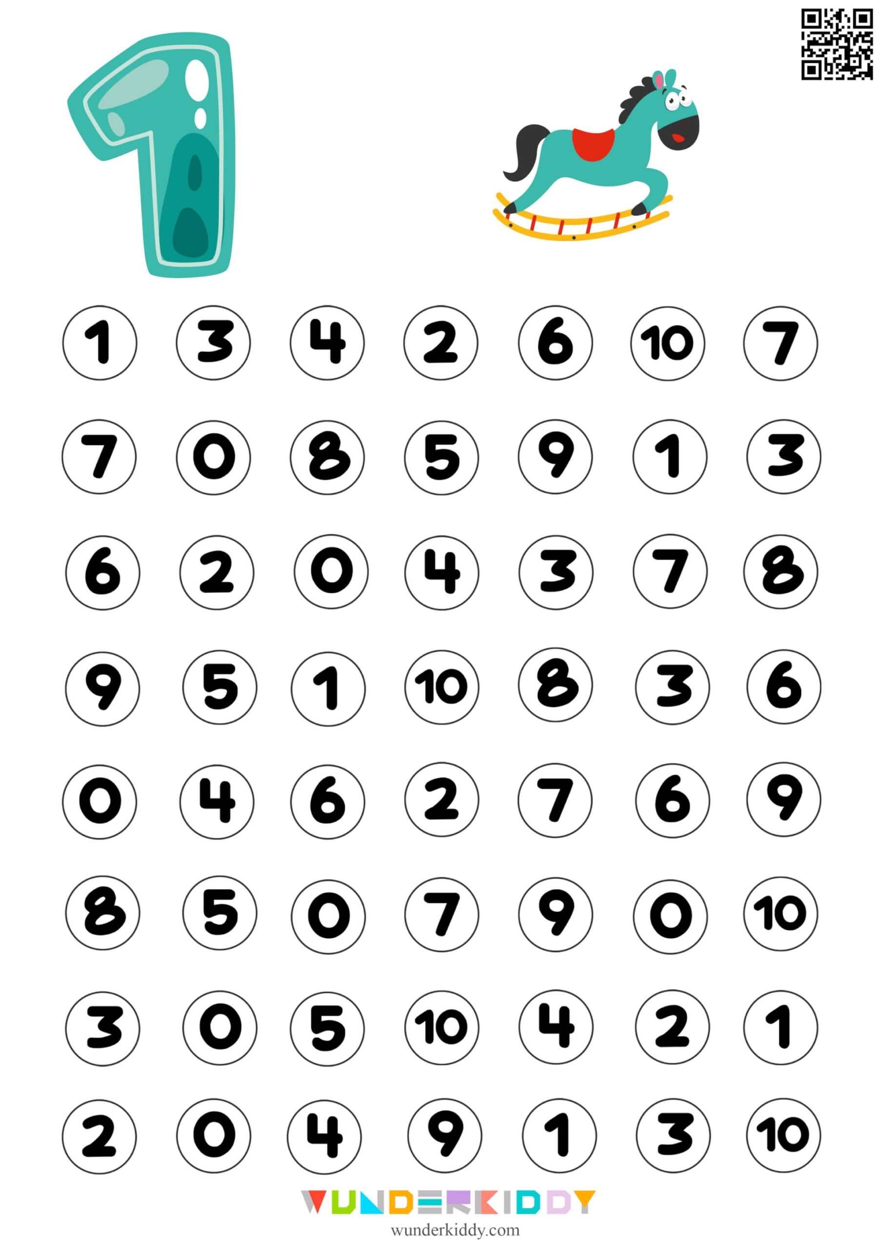 Preschool Numeral Recognition Printables Preschool Numeral Recognition Printables