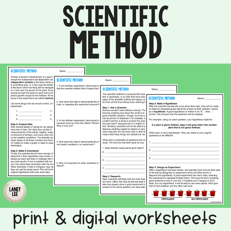 Scientific Method Reading Comprehension Worksheet Scientific Method Reading Comprehension Worksheet