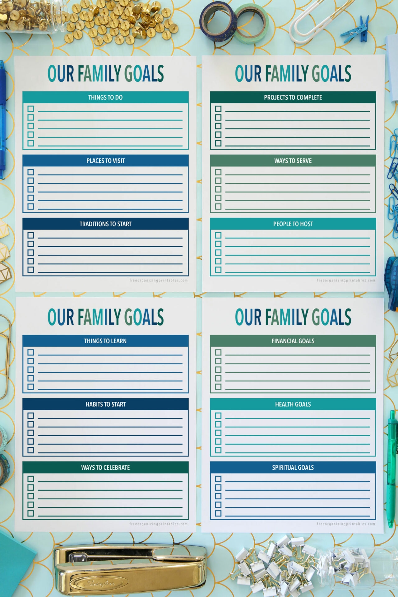 Printable Family Goal Setting Worksheet Printable Family Goal Setting Worksheet