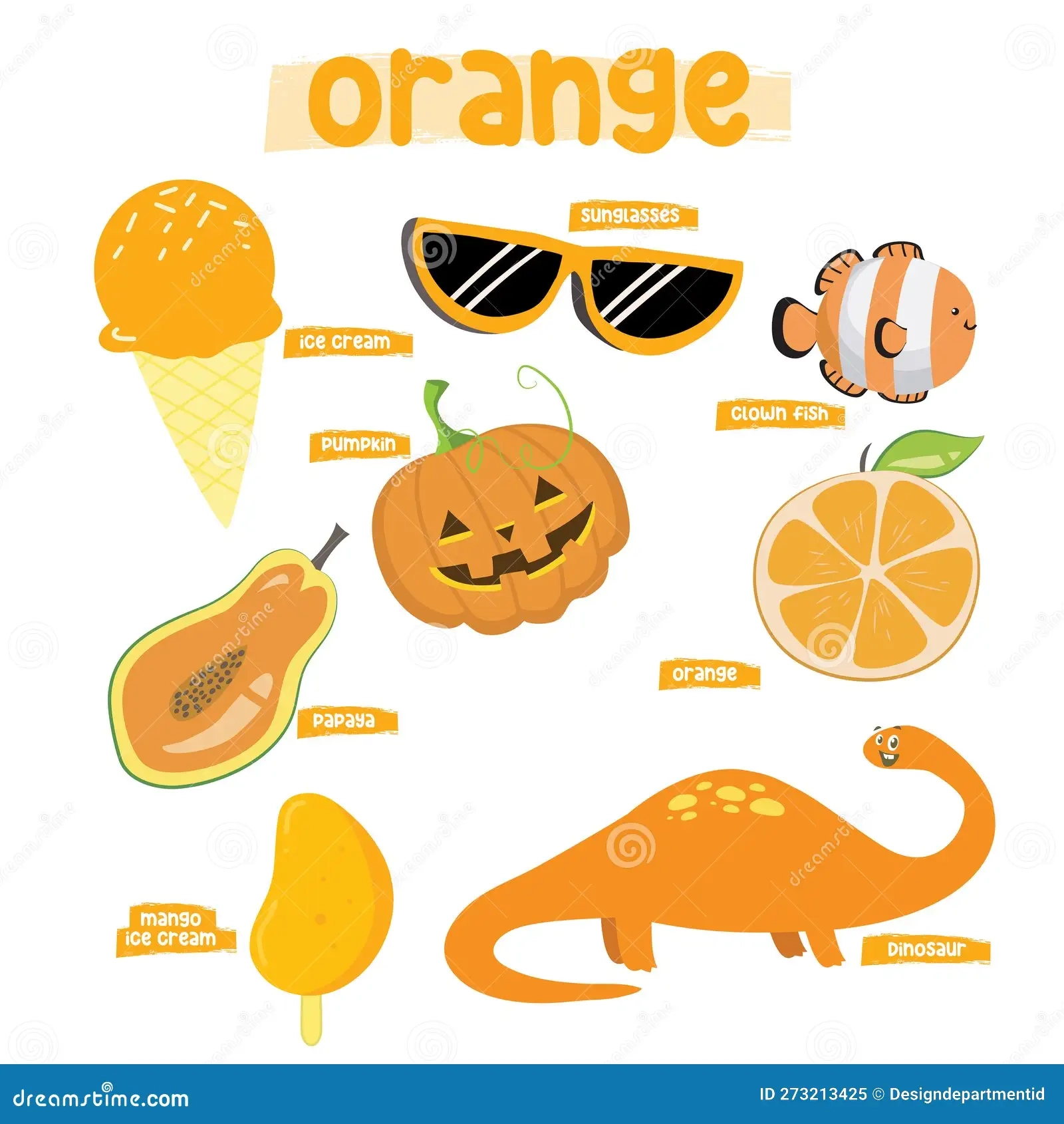 Orange Objects For Preschool Printable Orange Objects For Preschool Printable