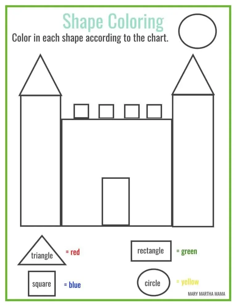 Shapes Worksheets For Preschool Free Printables Mary Martha Mama