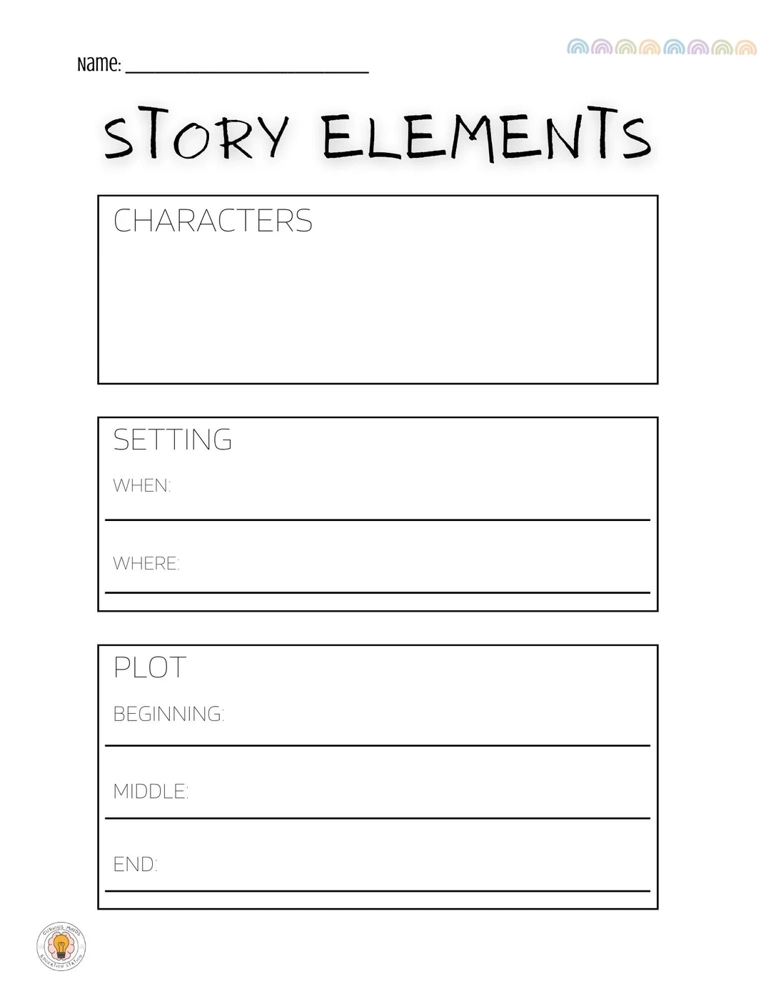 1st Grade Story Elements Worksheets Printable 1st Grade Story Elements Worksheets Printable