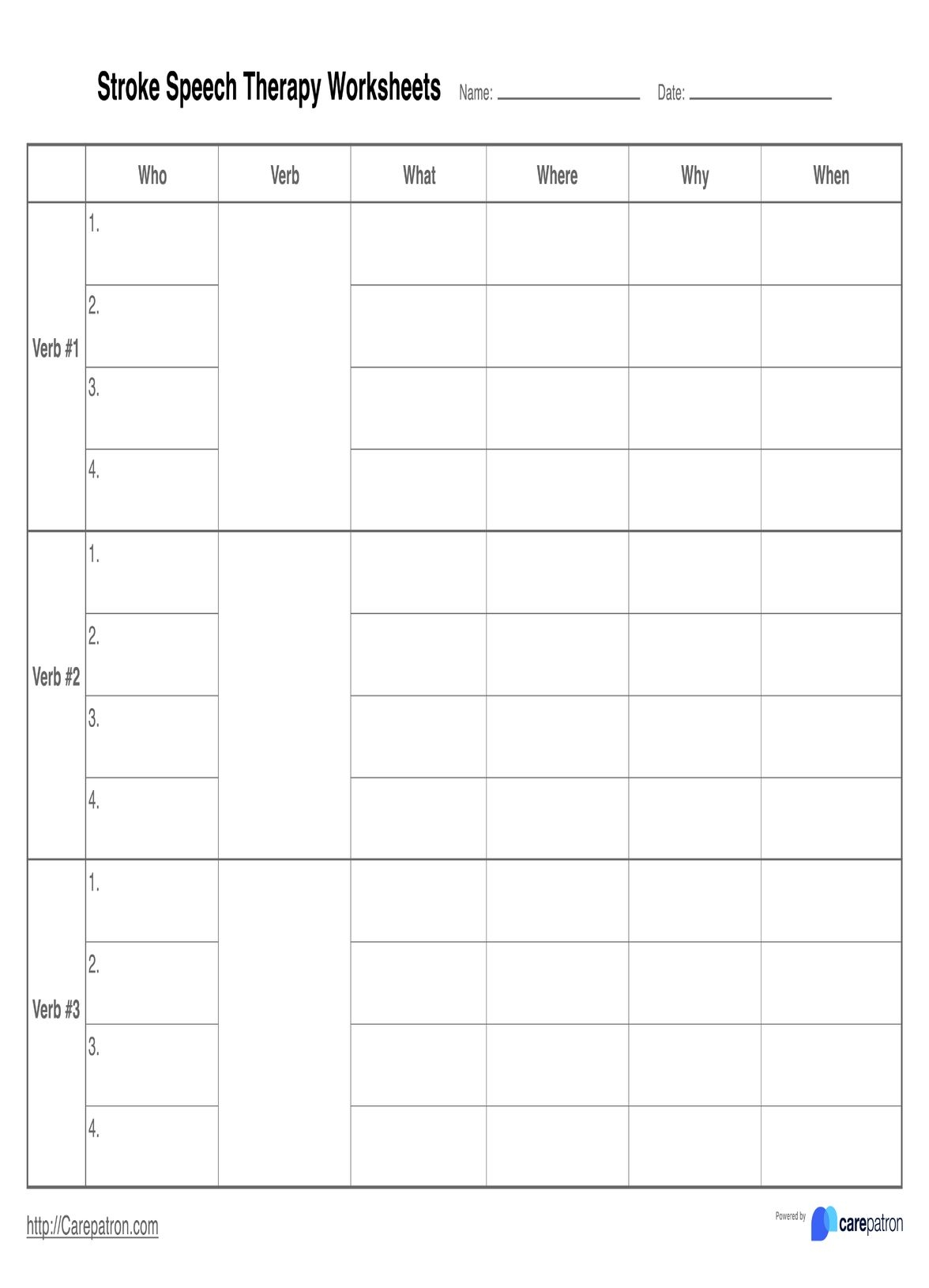 Free Printable Worksheets For Stroke Patients Free Printable Worksheets For Stroke Patients