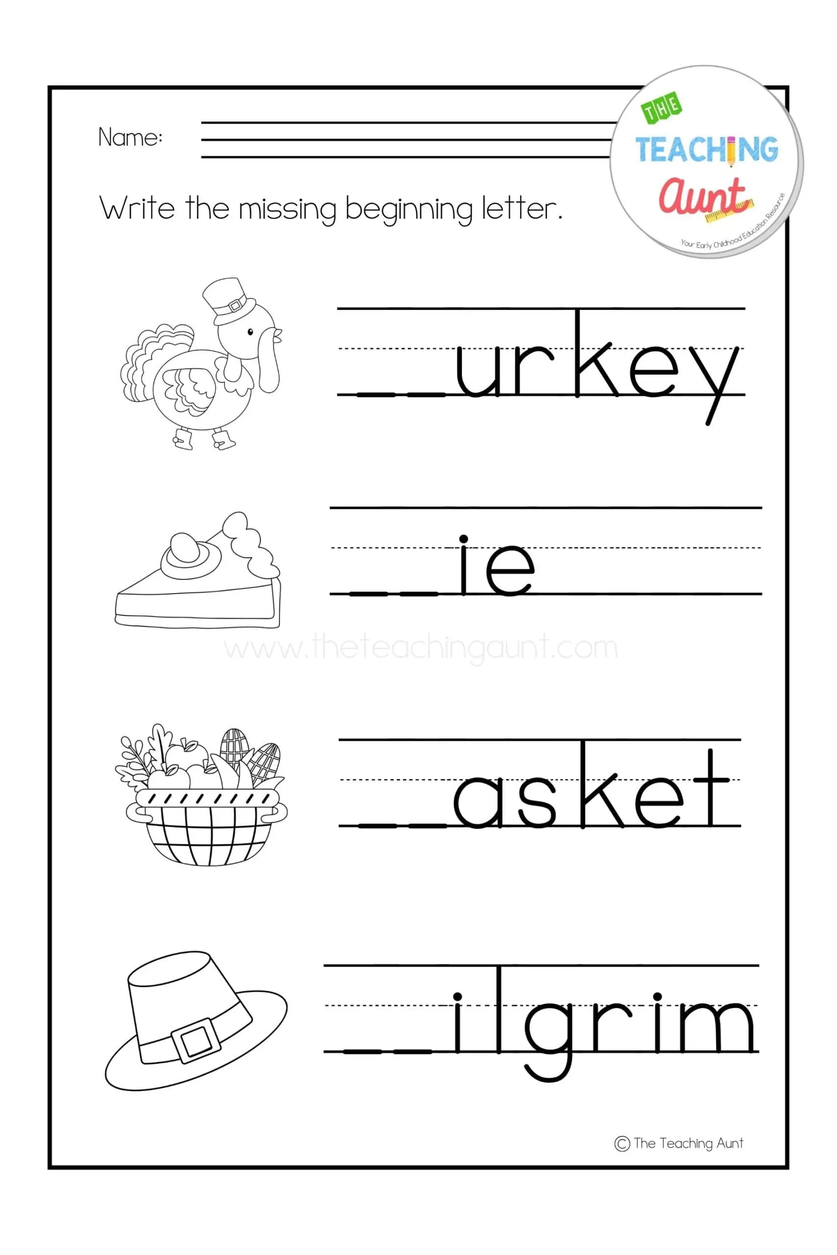 Thanksgiving Worksheet Preschool Thanksgiving Worksheet Preschool