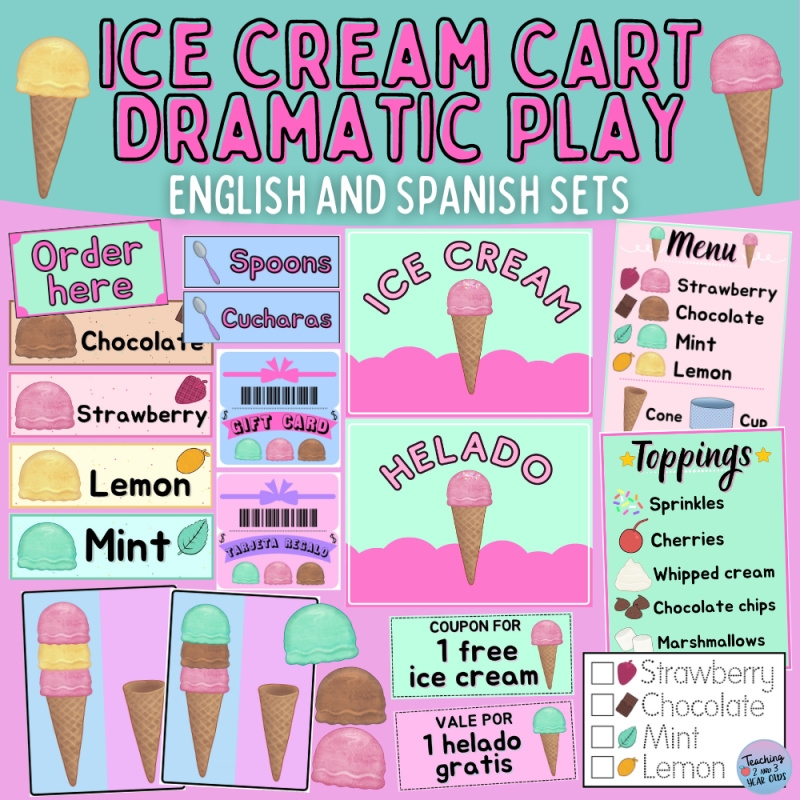 Preschool Ice Cream Stand Printable