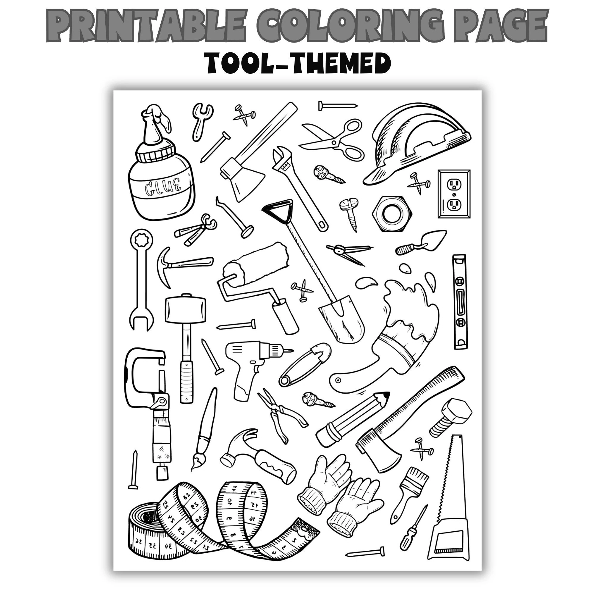 Printable Preschool Tools Coloring Pages Printable Preschool Tools Coloring Pages