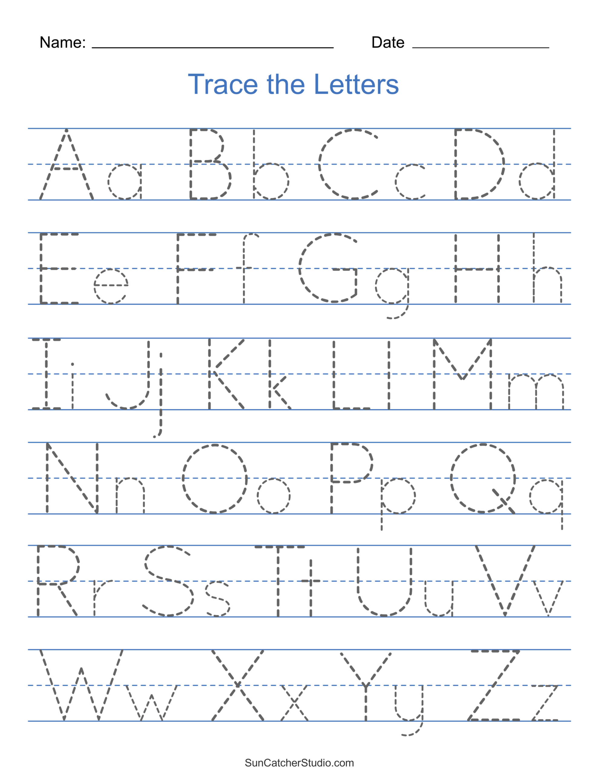 Free Preschool Traceable Alphabet Worksheets Free Preschool Traceable Alphabet Worksheets