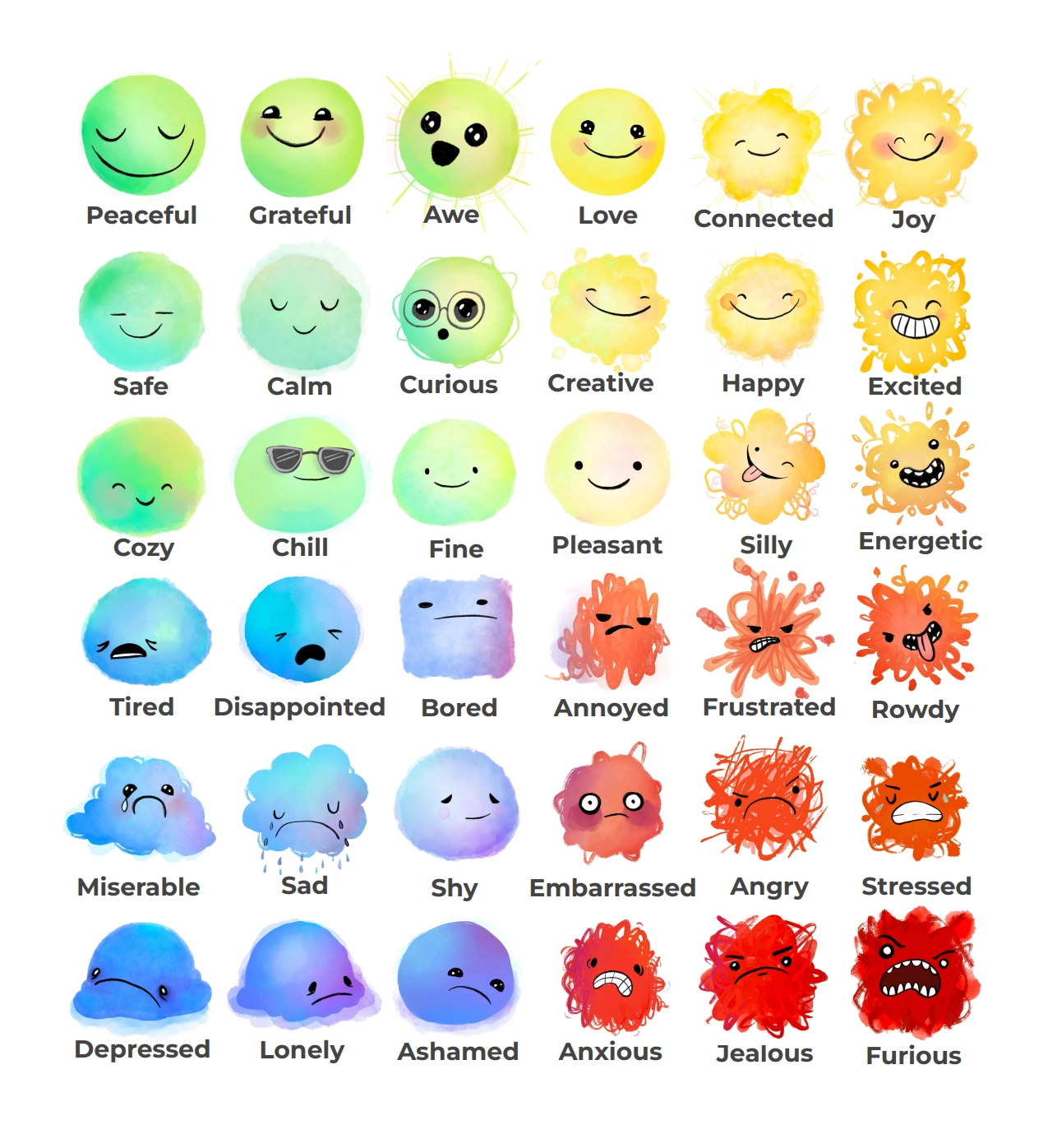 Printable Feelings Chart Preschool Printable Feelings Chart Preschool