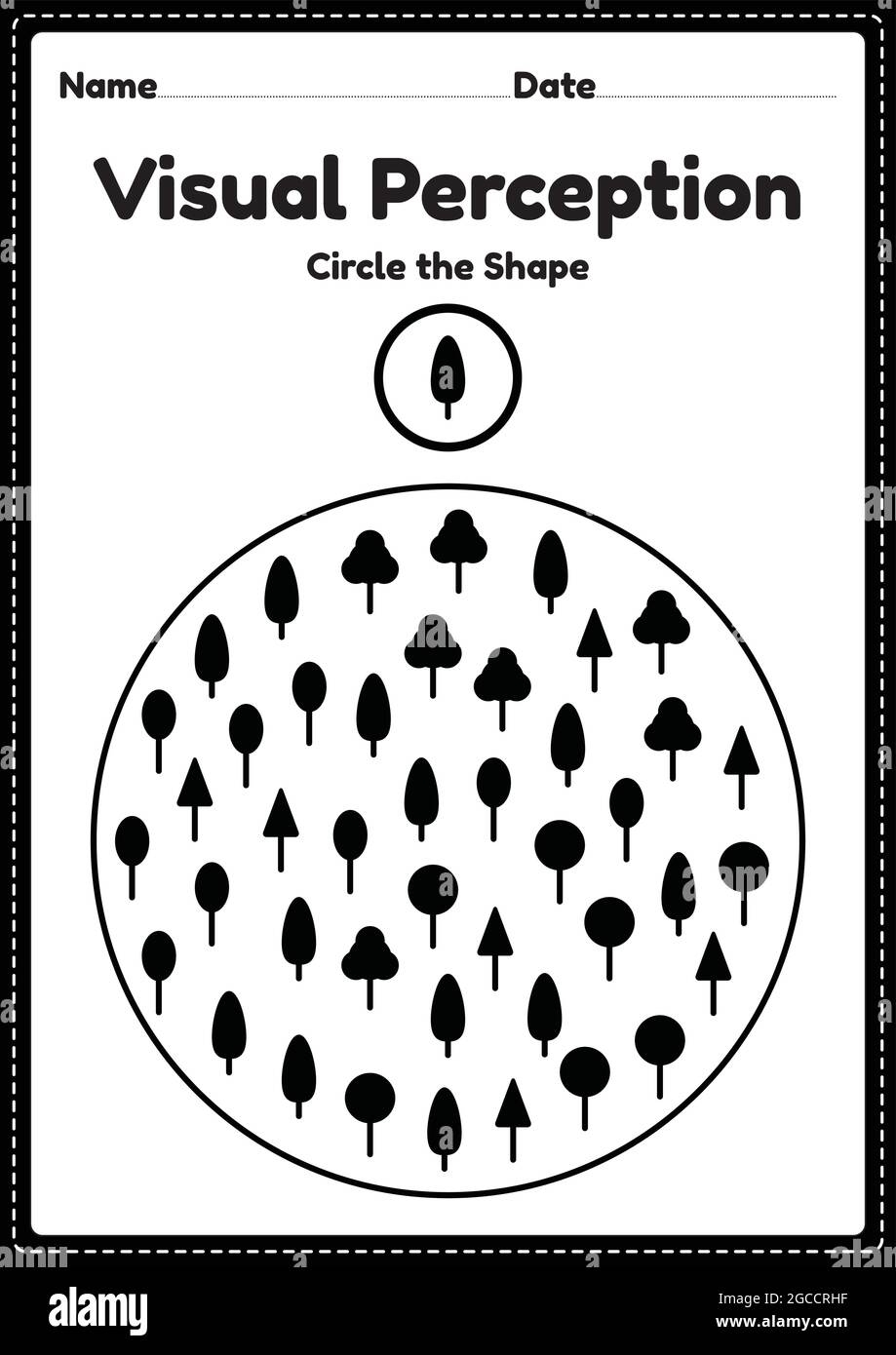 Visual Perception Worksheets For Preschoolers