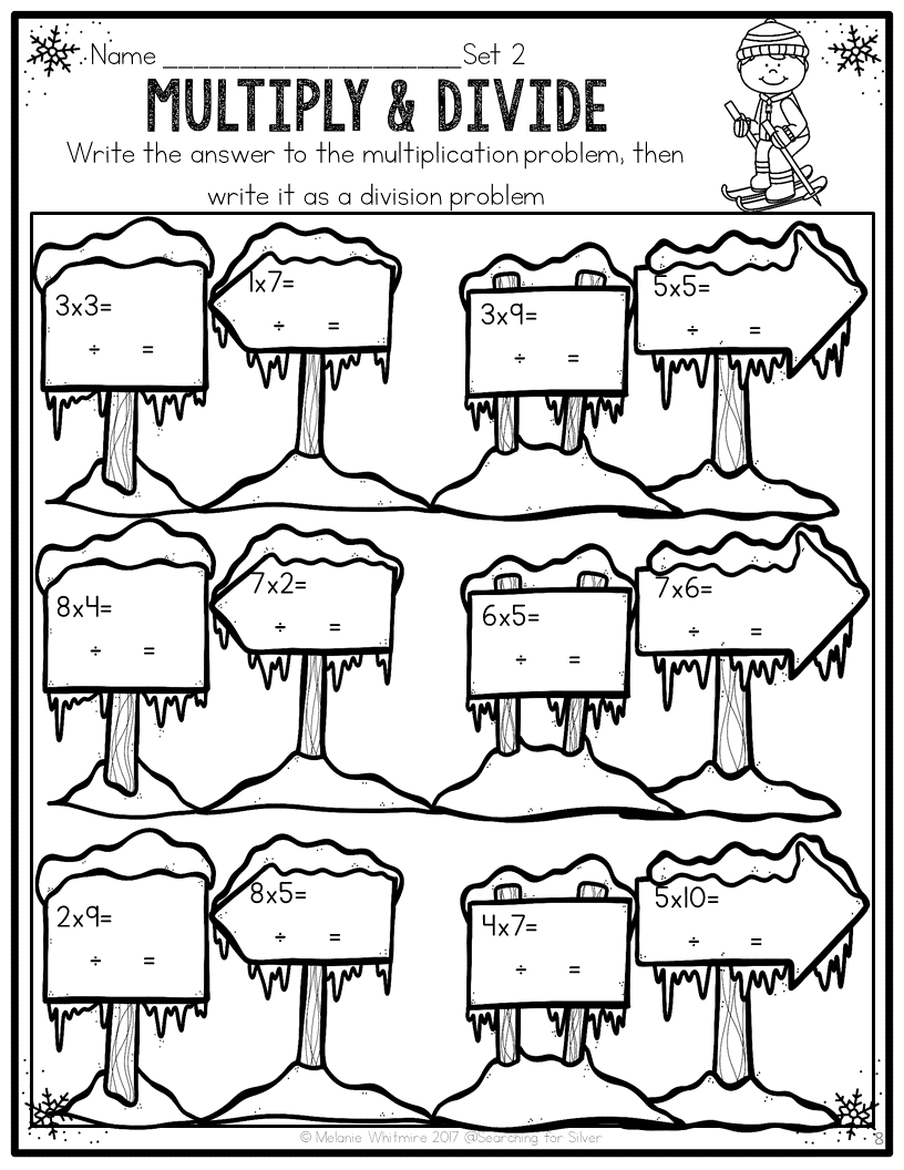 Free Winter Math Worksheets Third Grade Free Winter Math Worksheets Third Grade